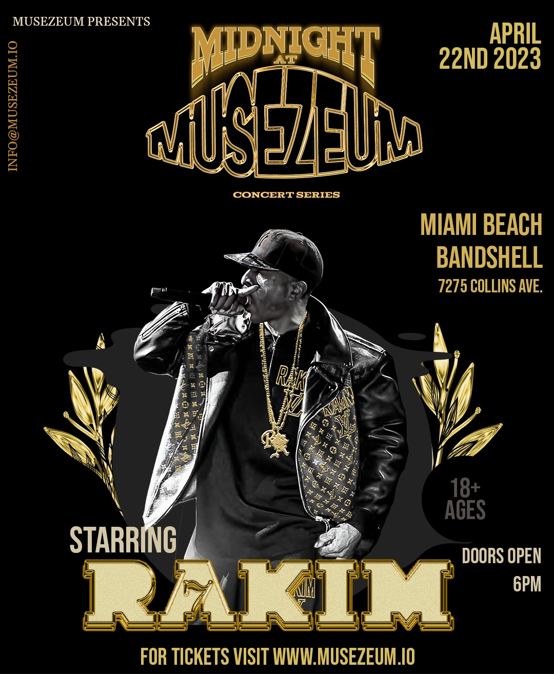 SALAAM REMI DEBUTS MIDNIGHT AT MUSEZEUM CONCERT SERIES // HIP HOP ICON RAKIM TO KICK IT OFF 4/22