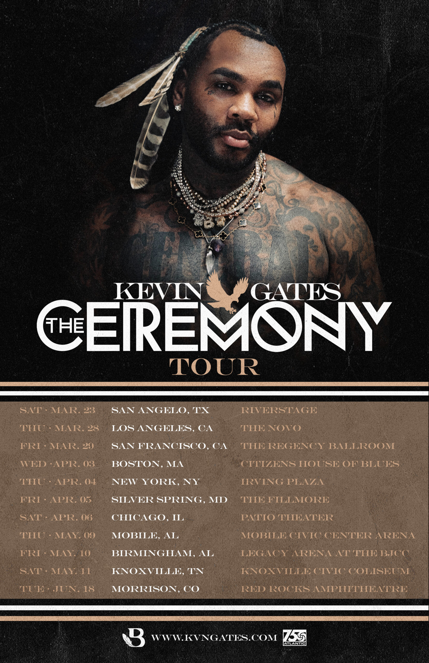 KEVIN GATES RETURNS TO THE ROAD FOR ‘THE CEREMONY TOUR’