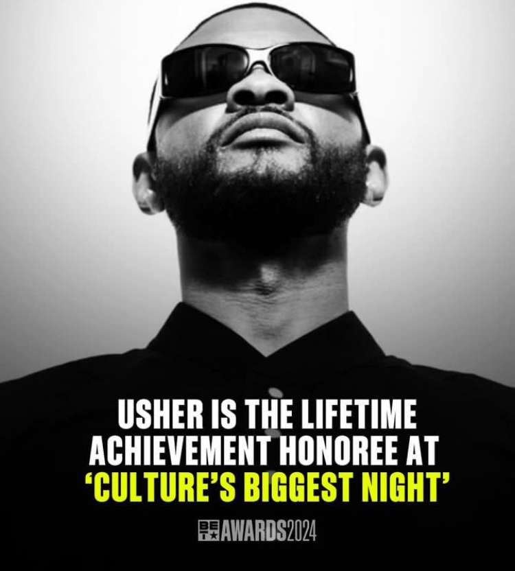 GLOBAL ENTERTAINMENT ICON USHER TO BE HONORED WITH LIFETIME ACHIEVEMENT BET AWARD AT CULTURE’S BIGGEST NIGHT, “BET AWARDS” 2024