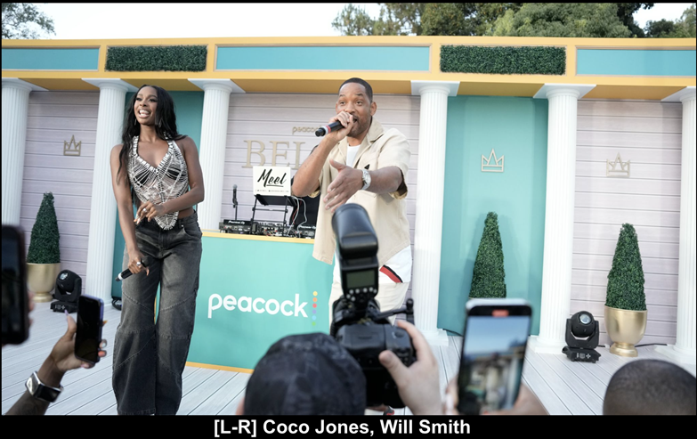 PEACOCK HOSTS SUMMER BBQ WITH A SURPRISE PERFORMANCE FROM WILL SMITH AND COCO JONES CELEBRATING SEASON 3 OF BEL-AIR 