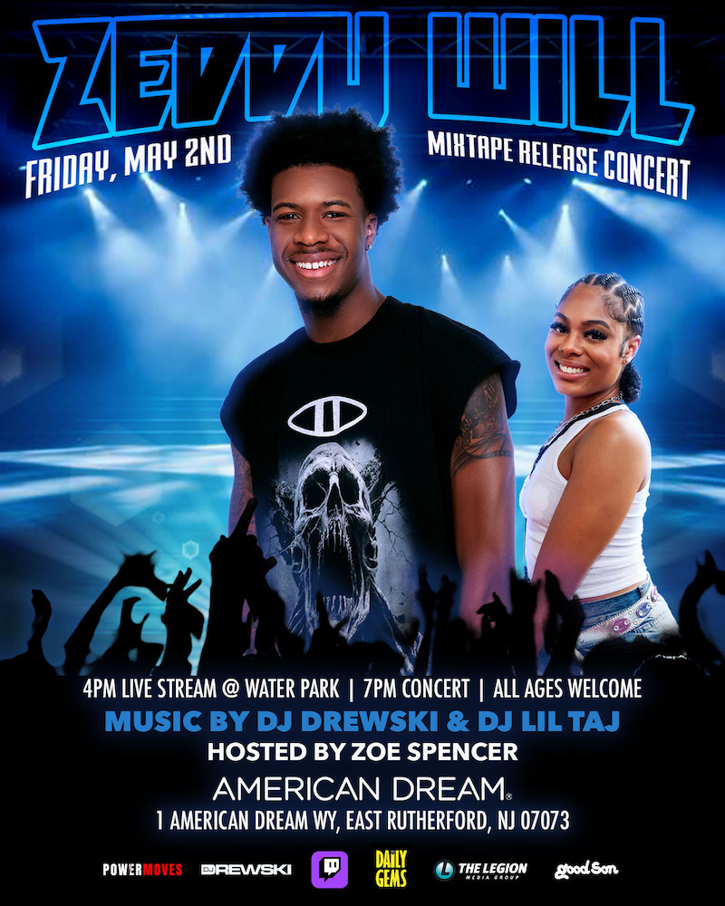 From Viral Star to Hip Hop’s Next Big Thing: Zeddy Will Announces Free American Dream Mall Concert Celebrating “Set The Tone” Mixtape on May 2nd